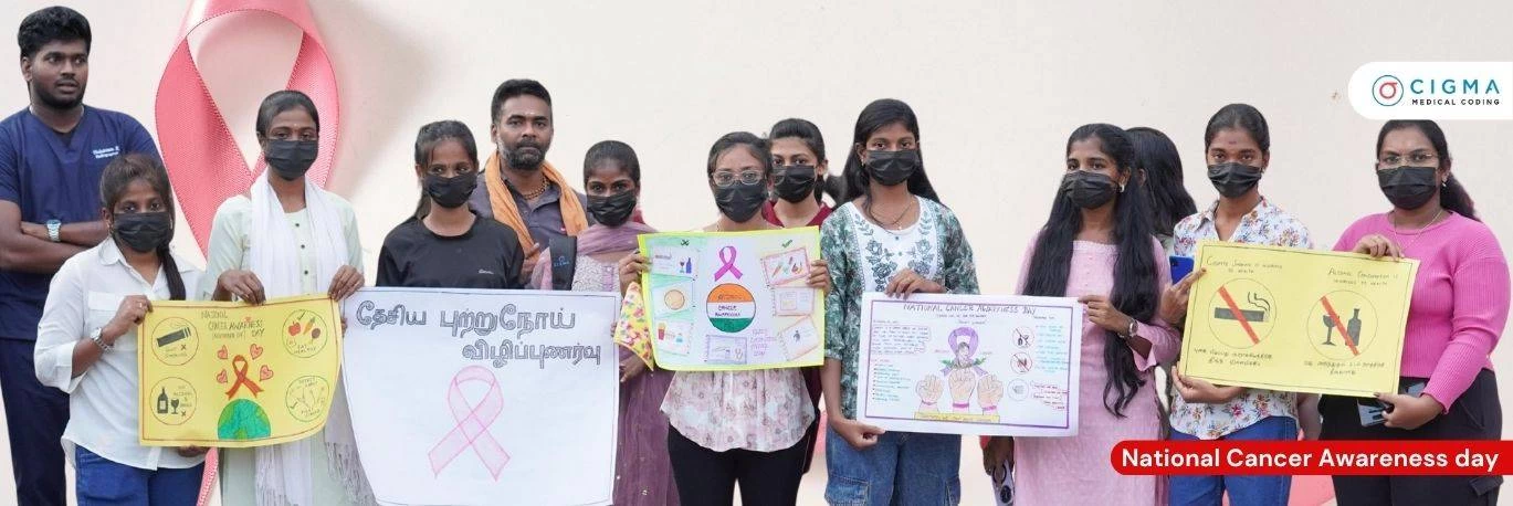 Cigma Medical Coding Coimbatore Observes National Cancer Awareness Day with an Impactful Public Outreach Campaign