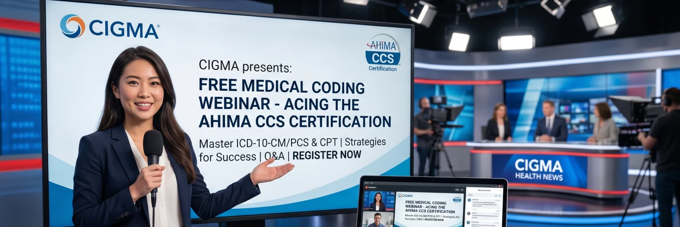 CIGMA TO HOST EXCLUSIVE AHIMA CCS WEBINAR THIS FRIDAY
