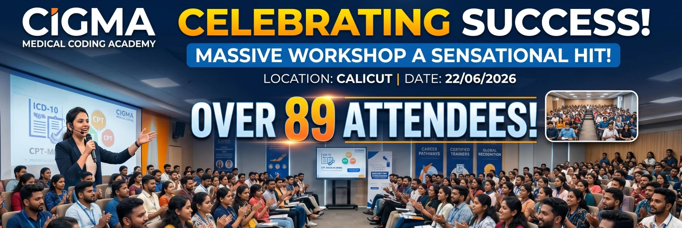 CIGMA Calicut Workshop Achieves Massive Success: 89 Aspiring Professionals Take Their First Step into Global Medical Coding Careers!