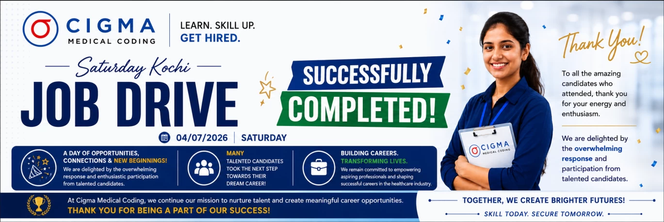 CIGMA MEDICAL CODING SUCCESSFULLY CONDUCTS SATURDAY KOCHI JOB DRIVE